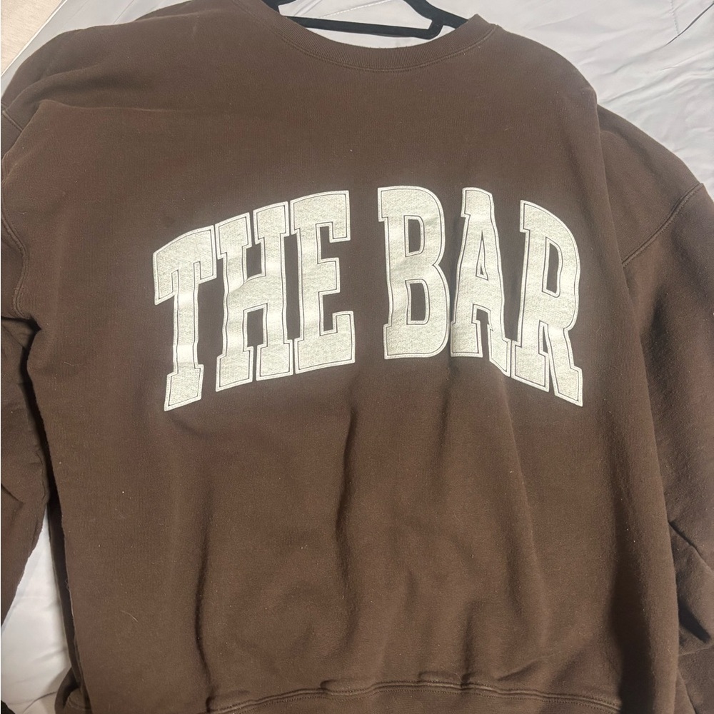 The Bar Chocolate Brown Crewneck Sweater XL